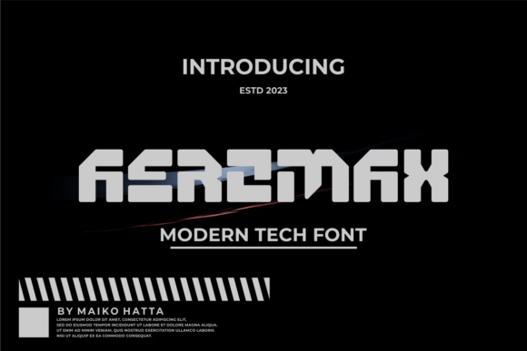 Aeromax: A Bold Display Font That Cuts Through the Feed