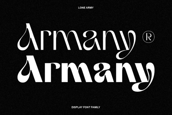 Armany: A Modern Display Font for Handmade Brands