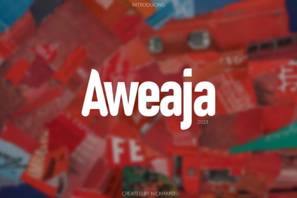 Aweaja Display Font for Handmade & Printable Creations