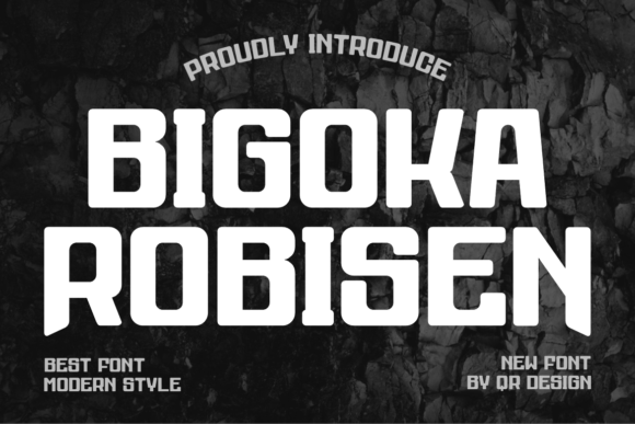 Bigoka Robisen: A Bold, Authentic Display Font for Real Branding