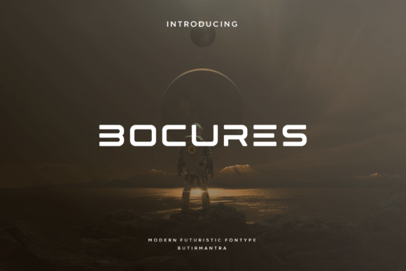 Bocures: A Futuristic Display Font for Handmade Creators