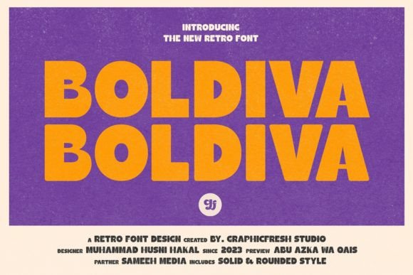 Boldiva: A Bold, Playful Display Font for Real Branding Work