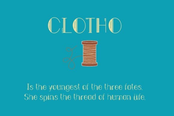 Clotho: A Display Font with Art Deco Charm for Handmade Creators