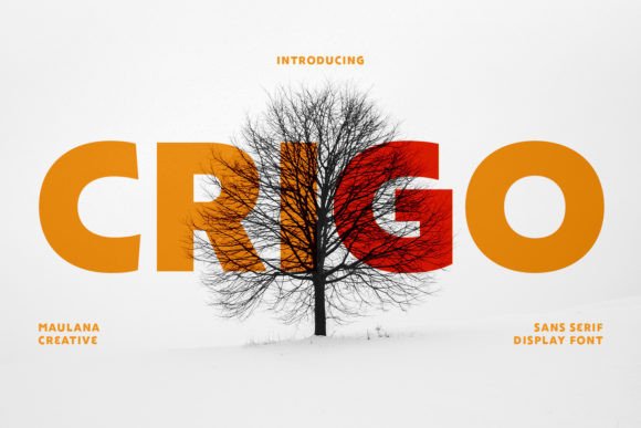 Crigo: A Bold Display Font That Builds Brand Trust