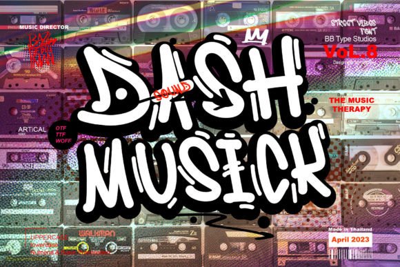 Dash Musick: A Bold Display Font for Small Business Branding