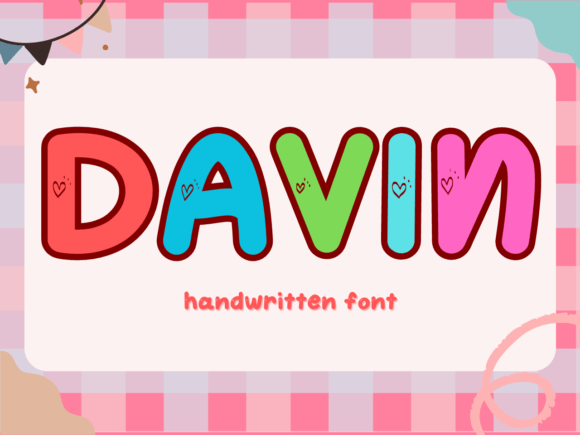 Davin Handwritten Display Font for Small Business Branding