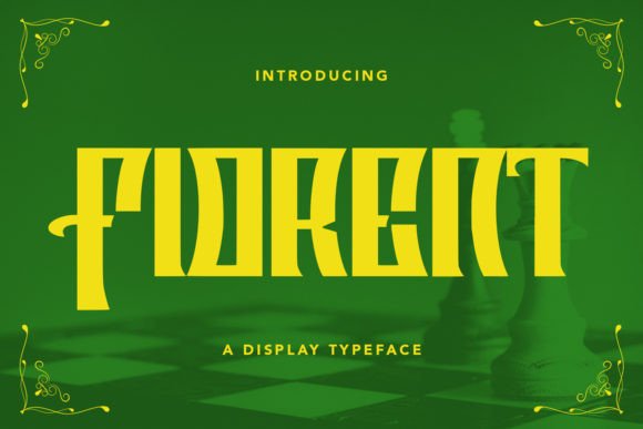 Fiorent: A Display Font for Editorial Elegance
