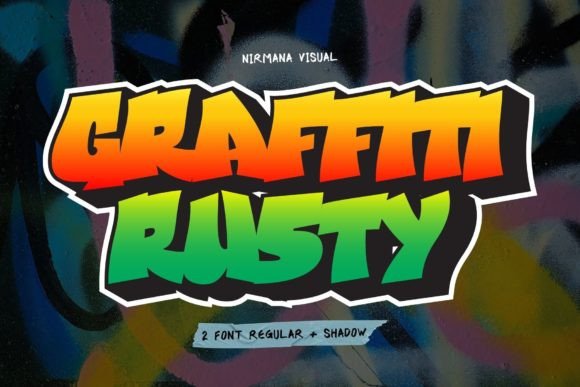 Graffiti Rusty: A Bold Display Font for Authentic Brand Identity
