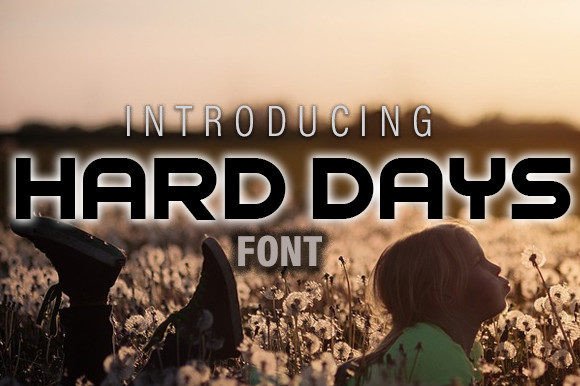 Hard Days: A Bold Display Typeface for Digital Brand Moments