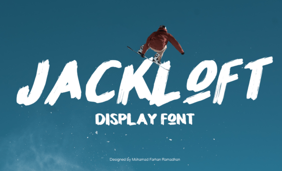 Jackloft: A Bold, Brush-Textured Display Font for Editorial Impact