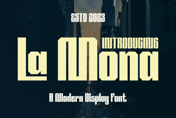 La Mona: A Bold Display Font That Elevates Digital Branding
