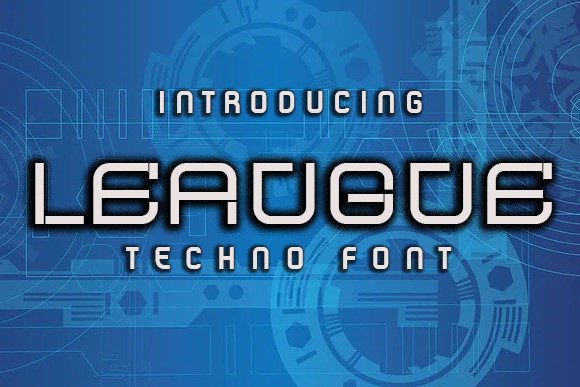 League: A Futuristic Display Font That Elevates Real Branding
