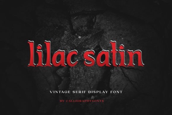 Lilac Satin: A Vintage Serif Display Font with Quiet Confidence