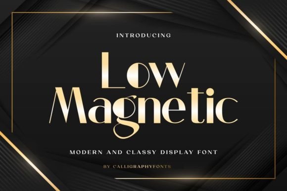 Low Magnetic Display Font for Handmade Creators
