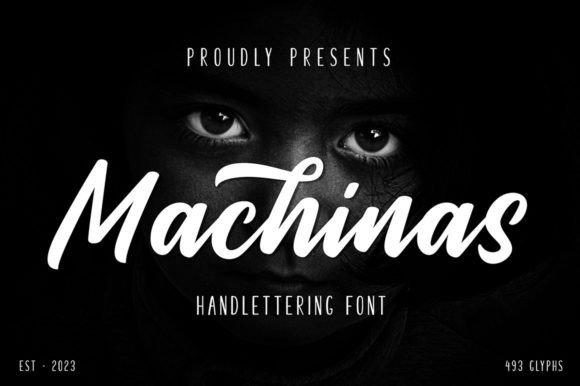 Machinas Typeface: A Retro Display Font for Real Business Branding