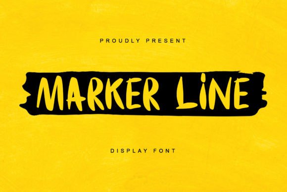 Marker Line: A Playful Display Font That Feels Like Hand-Drawn Energy