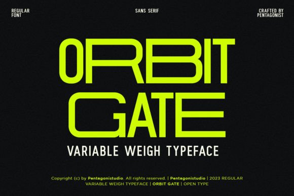 Orbit Gate: A Display Font That Cuts Through the Feed