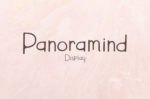 Panoramind: A Sweet, Natural Display Font for Digital Design
