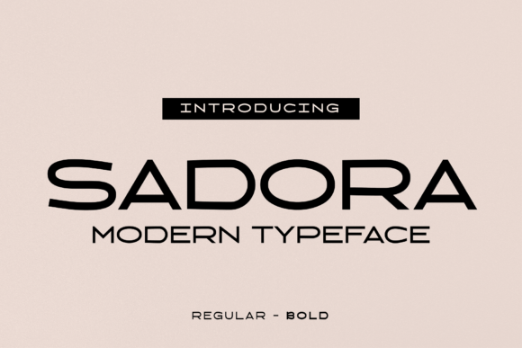 Sadora: A Modern Display Font for Small Business Branding