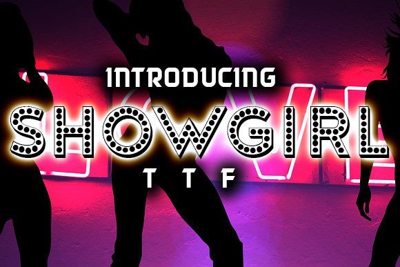 Showgirl Display Font for Handmade Creators