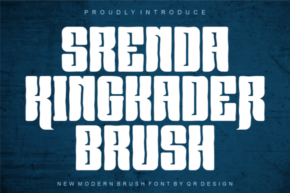 Srenda Kingkader Brush: A Bold Display Font for Digital Impact