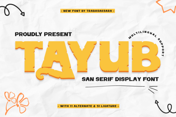 Tayub: A Display Font That Commands Attention